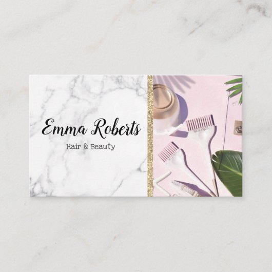 Haar & Beauty Specialist Salon Kapper Visitekaartje (Voorkant)