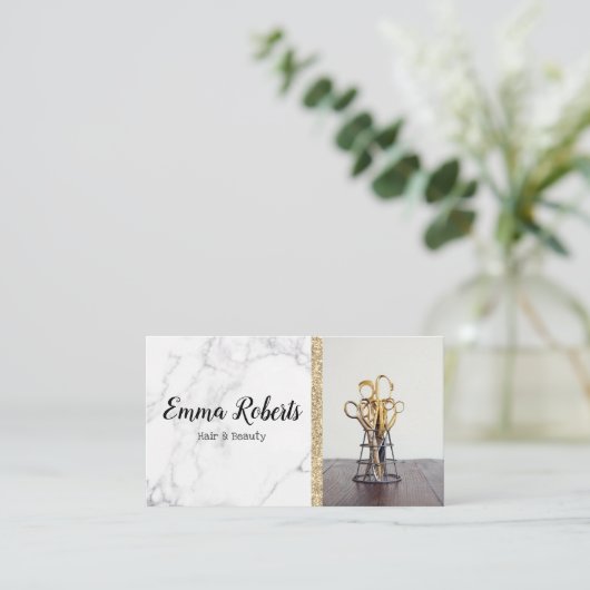 Haar & Beauty Specialist Salon Kapper Visitekaartje (Staand voorkant)