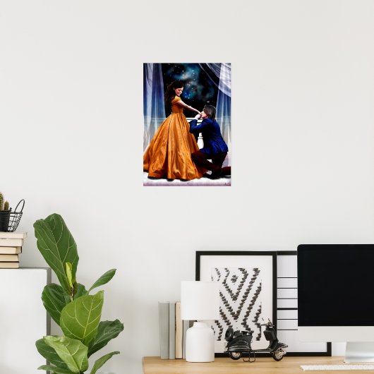 Haar Beest en zijn schoonheid Poster (Thuiskantoor)