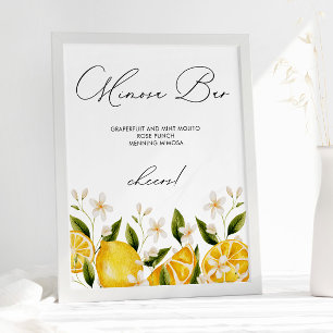 Haar belangrijkste knijpen Mimosa Bar Vrijgezellen Poster