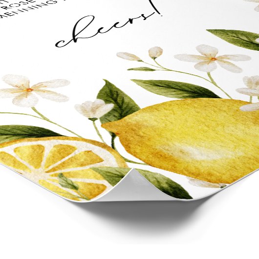 Haar belangrijkste knijpen Mimosa Bar Vrijgezellen Poster (Hoek)