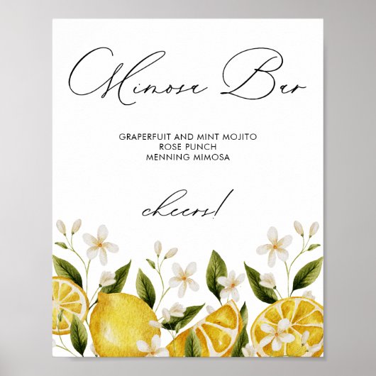 Haar belangrijkste knijpen Mimosa Bar Vrijgezellen Poster (Voorkant)