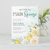 Haar belangrijkste Squeez Floral Lemon Vrijgezelle Kaart (Staand voorkant)