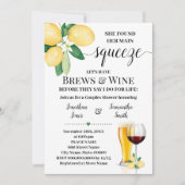 Haar belangrijkste Squeeze Brews & Wine Vrijgezell Kaart (Voorkant)