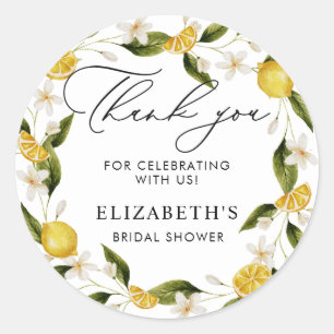 Haar belangrijkste squeeze citroenen Vrijgezellenf Ronde Sticker