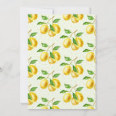 Haar belangrijkste Squeeze Waterverf Lemon Vrijgez Kaart (Achterkant)