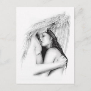 Haar beschermer Angel Love Briefkaart