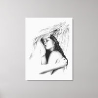 Haar beschermer engelen canvas print