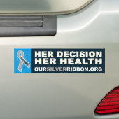 Haar besluit over haar Bumpersticker in de gezondh (Op auto)
