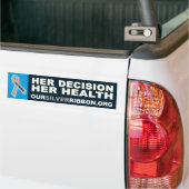 Haar besluit over haar Bumpersticker in de gezondh (Op Truck)