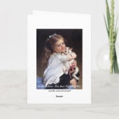 Haar Beste Vriend | Meisje met Katje Kaart (Achterkant)