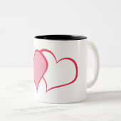 Haar BETERE HELFT ZIJ + zij (1 van 2) Tweekleurige Koffiemok (Voorkant rechts)