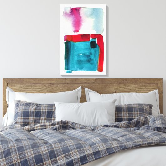 Haar boven canvas afdruk (Insitu (Slaapkamer))