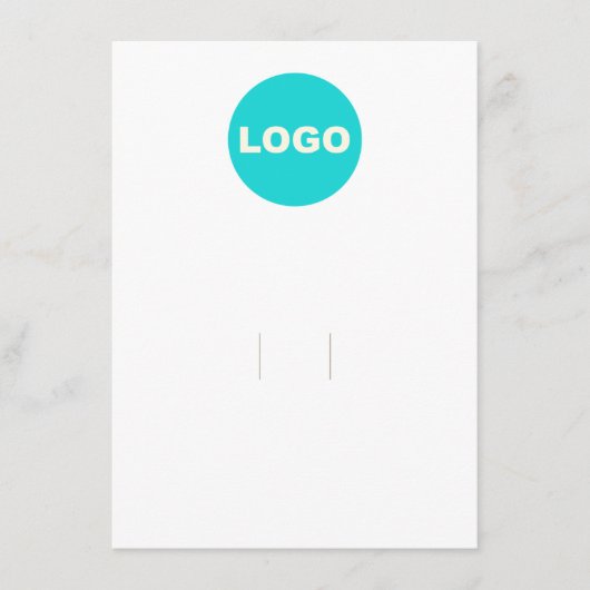 Haar Bow Clip toevoegen Logo Informatiekaartje (Voorkant)