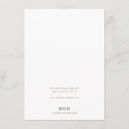 Haar Bow Clip toevoegen Logo Informatiekaartje (Achterkant)