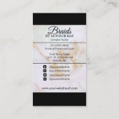 Haar Braider, Braids, Braiding Stylist, Hair Salon Visitekaartje (Achterkant)