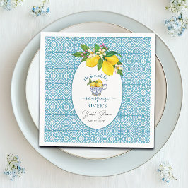 Haar bruidsfeest met hoofdsponsor servet