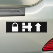 Haar Bumpersticker vergrendelen (Op auto)