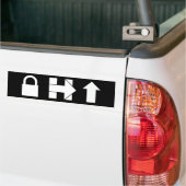 Haar Bumpersticker vergrendelen (Op Truck)
