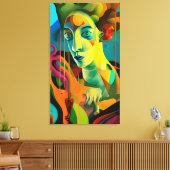 Haar Canvas Afdruk (Insitu (Woonkamer))