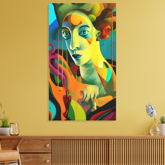 Haar Canvas Afdruk (Insitu (Woonkamer))