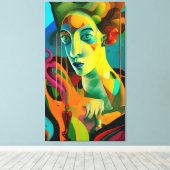 Haar Canvas Afdruk (Insitu (Houten vloer))