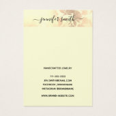 Haar Clip Display Kaart Romantic Roze Blush (Achterkant)