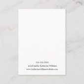 Haar Clip Display Kaart | Roos Gold en glitter Visitekaartje (Achterkant)