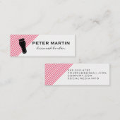 Haar Clippers en Stripes Mini Visitekaartje (Voorkant / Achterkant)