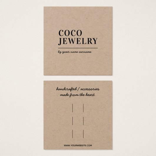 Haar Clips Accessoires Display Kaart (Voorkant /achterkant)