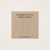 Haar Clips Accessoires Display Kaart (Achterkant)