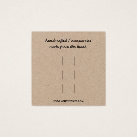 Haar Clips Accessoires Display Kaart (Achterkant)