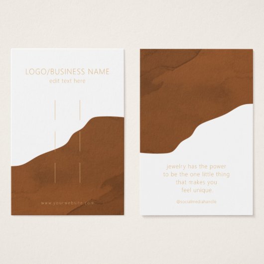 Haar Clips Accessoires Display Kaart (Voorkant /achterkant)