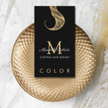 Haar Colorist Stylist Gold Black Monogram