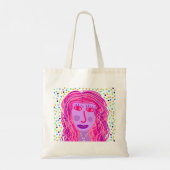 Haar: een Abstract portret Tote Bag (Achterkant)