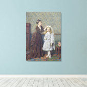 Haar eerste mededeling canvas afdruk (Insitu (Houten vloer))