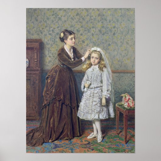 Haar eerste mededeling poster (Voorkant)