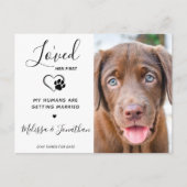 Haar eerste moderne weddenschap met het Verloving Aankondigingskaart (Voorkant)