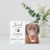 Haar eerste moderne weddenschap met het Verloving Aankondigingskaart (Staand voorkant)