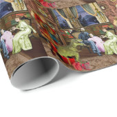 Haar eerste T-Rex Cadeaupapier (Rol Hoek)