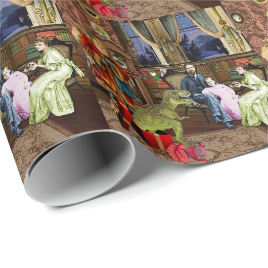 Haar eerste T-Rex Cadeaupapier (Rol Hoek)