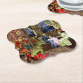  Haar eerste T-Rex Kartonnen Onderzetters (Gekanteld)