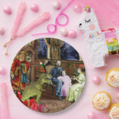 Haar eerste T-Rex Papieren Bordje (Feest)