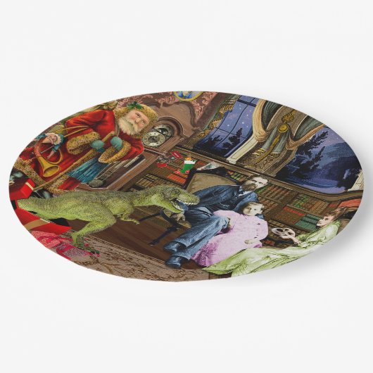 Haar eerste T-Rex Papieren Bordje (Gekanteld)