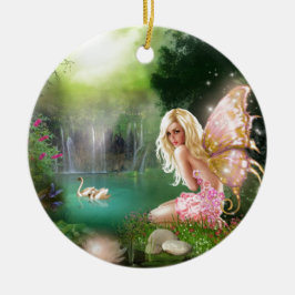 Haar eigen paradijs keramisch ornament