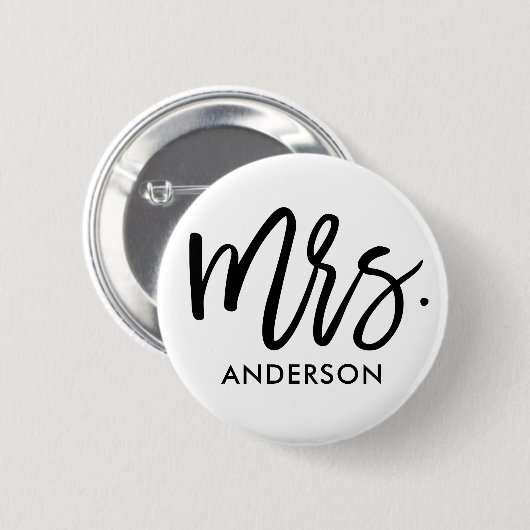 Haar eigen persoonlijke ronde button 5,7 cm (Voorkant /achterkant)