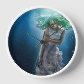 Haar Emerald Curls - Mermaid Hovering Underwater (Voorkant)