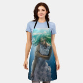 Haar Emerald Curls - Mermaid Hovering Underwater Schort (Gedragen)