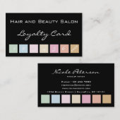 Haar- en Beauty Salon Loyalty-kaart Klantenkaartje (Voorkant / Achterkant)