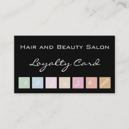 Haar- en Beauty Salon Loyalty-kaart Klantenkaartje